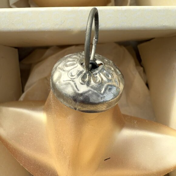 Pottery Barn Mercury Glass Ornaments Kugel Style Red Gold Ball Star 10pc Set - Picture 5 of 6